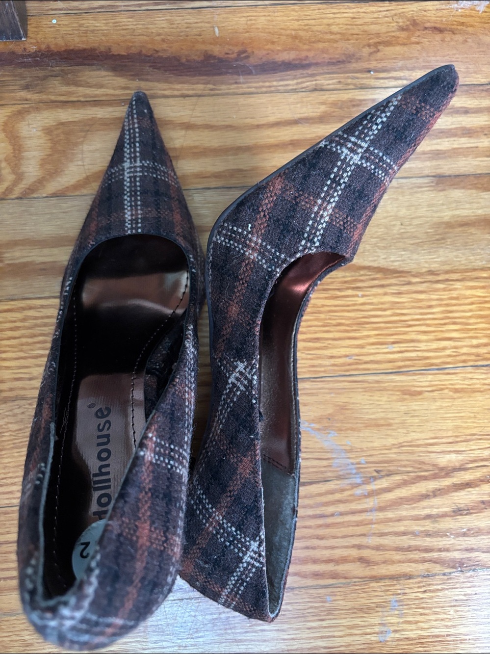 Dollhouse Tweed Pointed Stiletto Heel